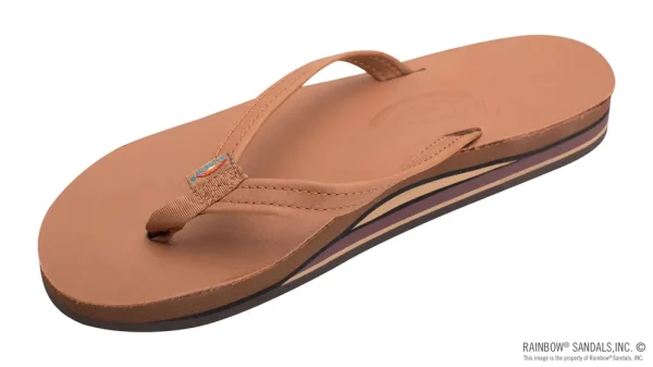 Double Layer Arch Support Classic Leather and 1/2″ Narrow Strap