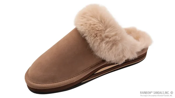 Sunset Snugs2 – Leather, Fleece Lined Slipper Double Layer Arch